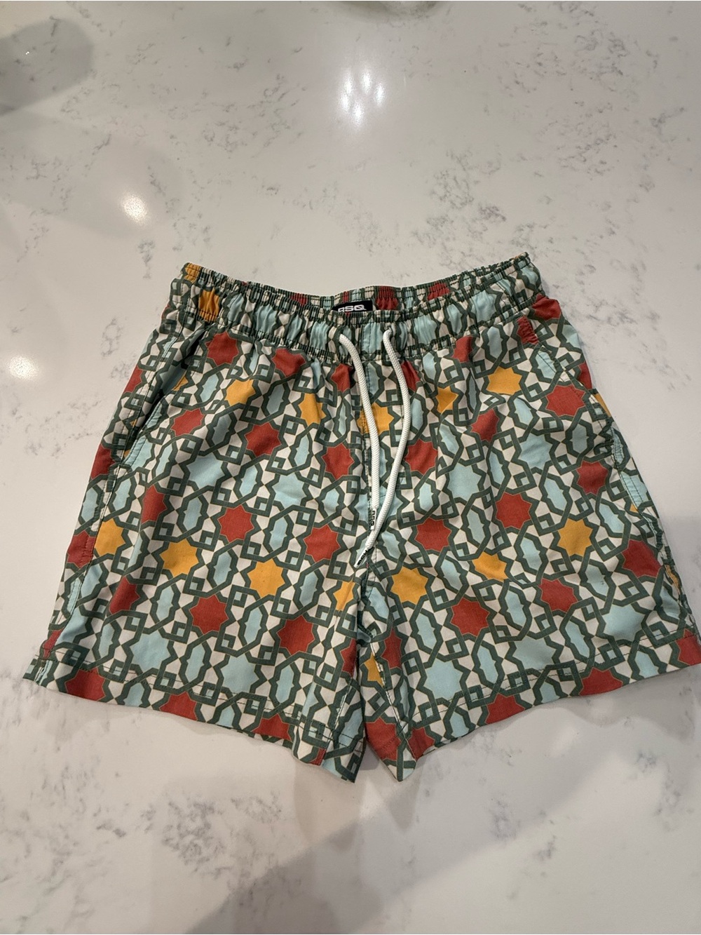 RSQ Tilly’s Geometric Print Men’s Swim Shorts